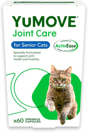 Senior Cat | Joint Supplement for Older, Stiff Cats, with Glucosamine, Chondroitin, Green Lipped Mussel, for SENIOR CATS and Breeds | 60 Capsules