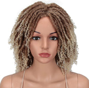 6" Short Dreadlock Wig Twist Wigs for Black Women Short Curly Synthetic Wigs (6", TT1B/30)