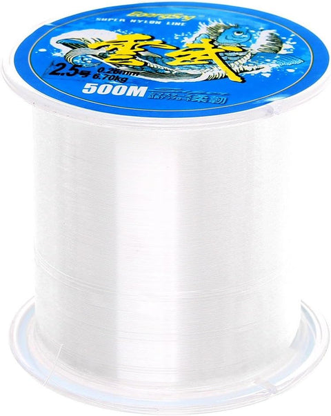 500 Meters Nylon Fishing Line,  Monofilament Clear Nylon Fishing Line about 0.26Mm in Diameter Nylon Wire Fishing Line Clear