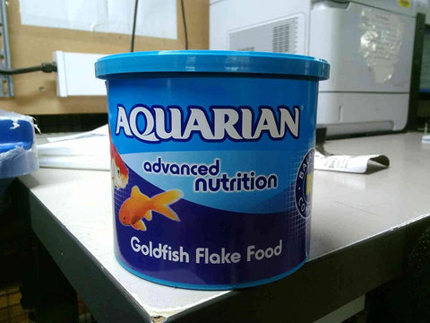 Complete Nutrition, Aquarium Goldfish Food, Flakes Also Suitable for Small Pond Fish, 200 G Container