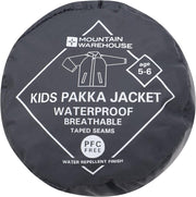 Pakka Kids Waterproof Jacket - Wind Resistant, Lightweight & Breathable Rain Coat for Girls & Boys with Packaway Bag - for Wet Weather, Travel, School