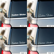 Text Car Sticker Personalised Name Decal Lettering Stickers Van Sign Writing Window Bumper Vehicle Shop Vinyl Decals