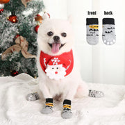 6 Pairs Dog Socks, anti Slip Dog Shoes, Dog Grip Socks with Straps, Non Slip Dog Socks, Pet Paw Protector for Pet Indoor Wear & Outdoor Walking