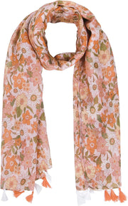 Ladies Women'S Fashion Bird Print Long Scarves Floral Neck Scarf Shawl Wrap Gifts for Women