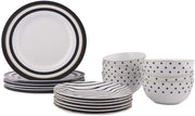 18-Piece Dinnerware Set, Service for 6, White