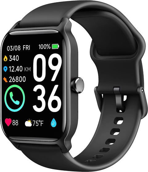 Smart Watch for Women(Answer/Make Calls), Alexa Built-In, 1.8" Fitness Watch with 24H Heart Rate/Sleep/Blood Oxygen Monitor, IP68 Waterproof, 100+ Sports, Ladies Smartwatch for Ios Android