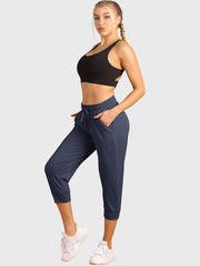 Women'S Capri Sweatpants Casual Workout Cropped Joggers Pants