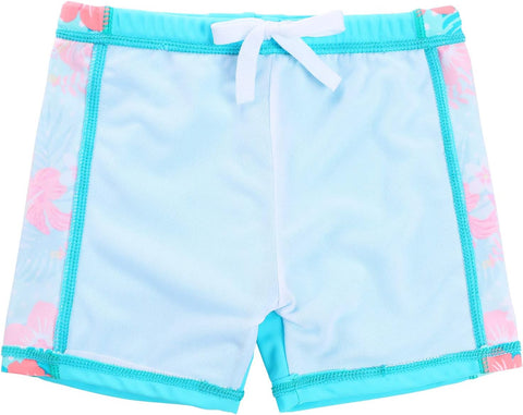 Girls 2PCS Swimsuit Short Sleeve Kids Beachswimming Set Costume for 3-12Years