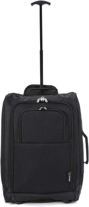 21"/55Cm Carry on Lightweight Travel Cabin Approved Trolley Bag with Wheels Suit Case Hand Luggage with 2 Year Warranty