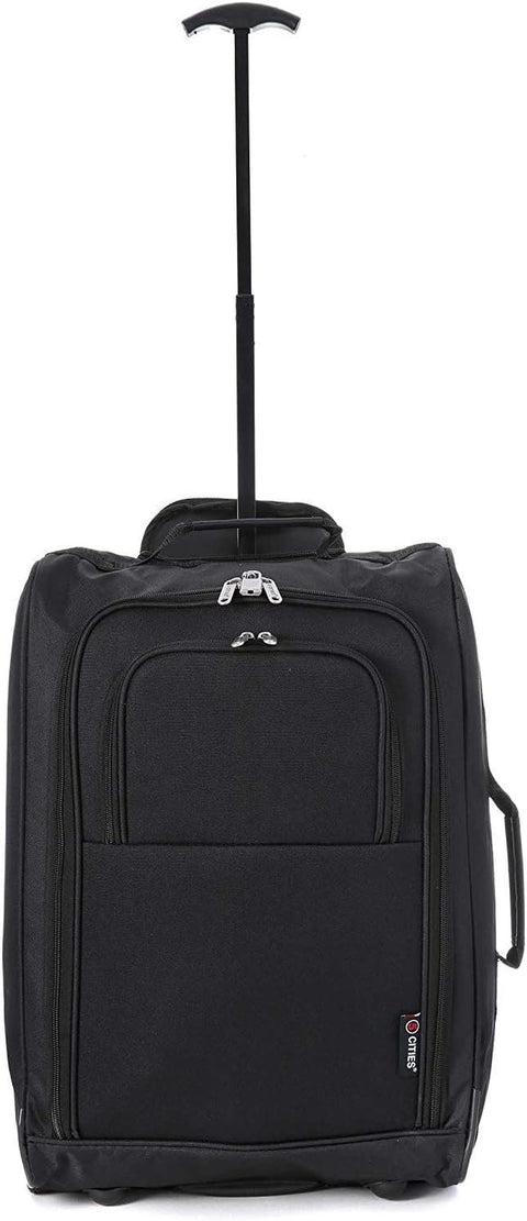 21"/55Cm Carry on Lightweight Travel Cabin Approved Trolley Bag with Wheels Suit Case Hand Luggage with 2 Year Warranty