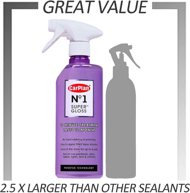 No.1 Super Gloss, Dust Dirt Protection Car Care Cleaner, 600 Ml