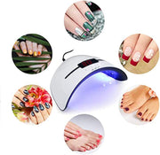 LED UV Nail Lamps for Gel Nail Polish Nail Dryer Curing Lamp with 3 Timers Auto Sensor LED Digital Display USB Plug Carry Convenient