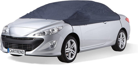 70339 Half Car Cover "New Generation", Weatherproof, Size M, Polyester Blue, for VW Golf and Similar Models