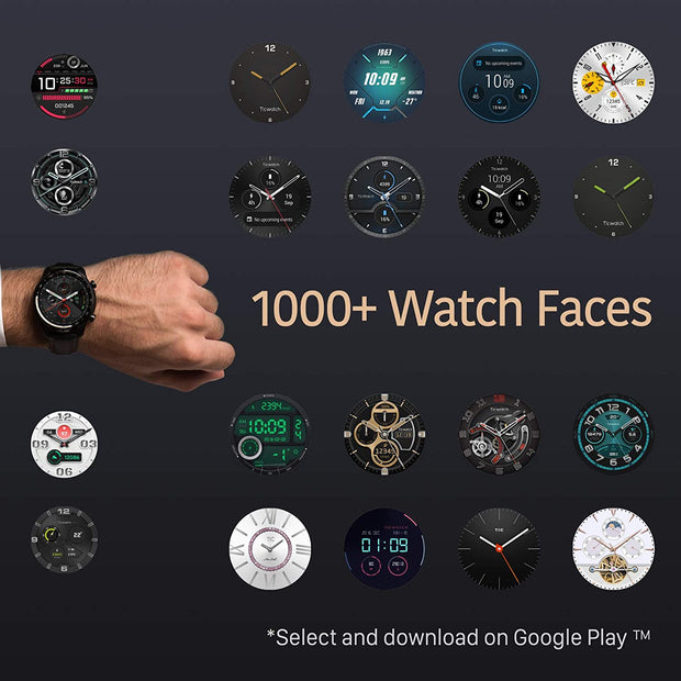 Pro 3 GPS Smartwatch for Men and Women, Wear OS by Google, Dual-Layer Display 2.0, Long Battery Life