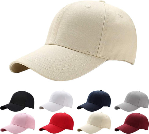 Baseball Cap for Men Women - 100% Cotton