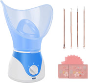 Facial Steamer,Professional Spa Home Facial Steamer Sauna Pores Cleanse-Bpa Free Warm Mist Moisturizing Face Steamer