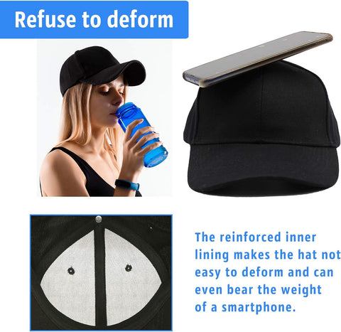 Baseball Cap for Men Women - 100% Cotton