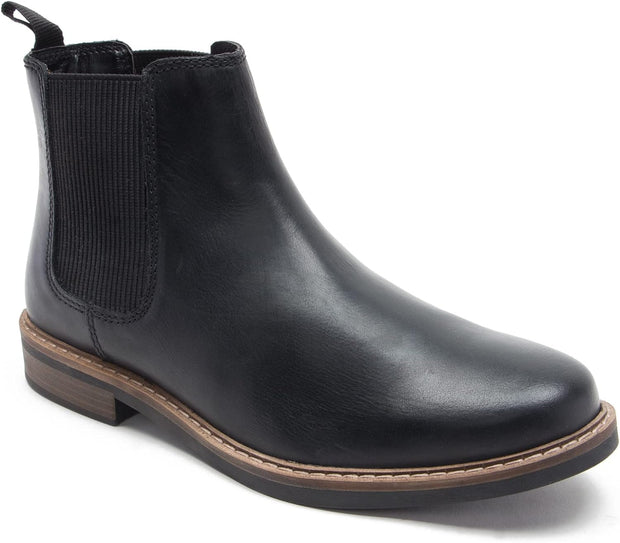 Men'S 'Bamford' Formal Chelsea Boots, Classic, Comfortable and Stylish Boots for Any Occasion, Made with Leather for an Effortless and Chic Look (Black/Wood)