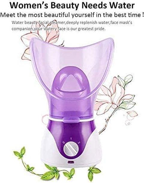 Facial Steamer,Professional Spa Home Facial Steamer Sauna Pores Cleanse-Bpa Free Warm Mist Moisturizing Face Steamer