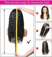 13X4 HD Lace Front Wigs Human Hair,Water Wave Curly Human Hair Wig for Black Women,180 Density Glueless Transparent Lace Frontal Wig Human Hair Pre Plucked,Brazilian Real Virgin Human Hair 16 Inch