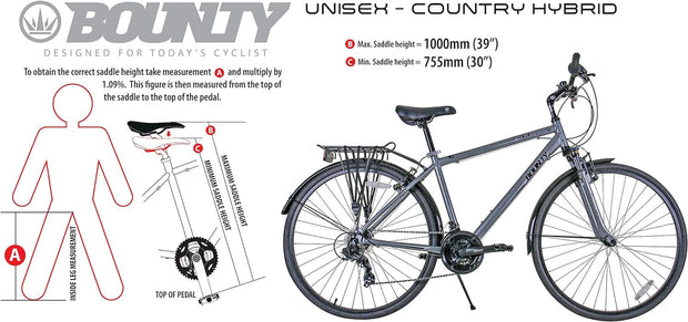 Country Hybrid Bike - Lightweight Alloy Frame, 18 Speed Shimano Gears, Zoom Suspension Forks - Ideal for Cycling Enthusiasts