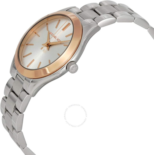 Women'S Watch Mini Slim Runway 33 Mm Case Size, Three Hand Movement, Stainless Steel Strap