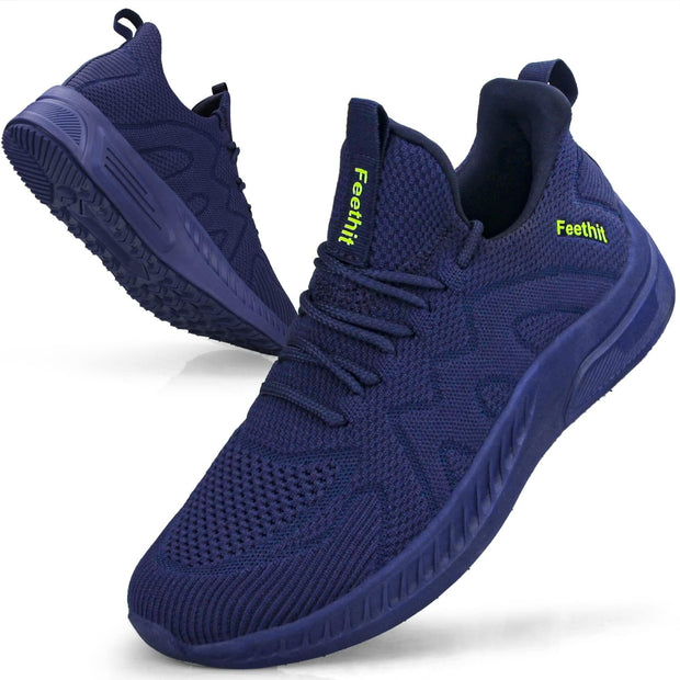 Trainers Men Running Shoes Tennis Sports Training Walking Gym Athletic Fitness Fashion Sneakers Trainers for Men Breathable Lightweight Comfortable Outdoor Flat Shoes for Jogging