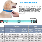 Reflective Dog Collar Padded with Soft Neoprene Breathable Adjustable Nylon Dog Collars for Small Medium Large Dogs