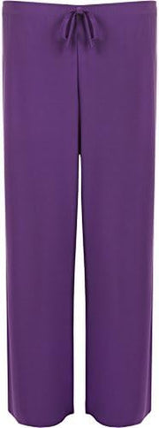 New Ladies plus Size Palazzo Trousers Womens Baggy Flared Wide Leg Pants Sizes 12-30