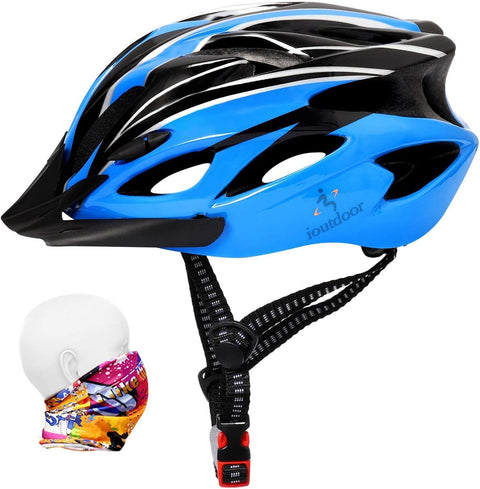 Bike Helmet Men, Mountain Cycle Helmets Ladies with Visor Adjustable Size 56-62CM Large Lightweight 18 Vents Bicycle Cycling for Teenagers Women Men Sport Headwear