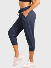 Women'S Capri Sweatpants Casual Workout Cropped Joggers Pants