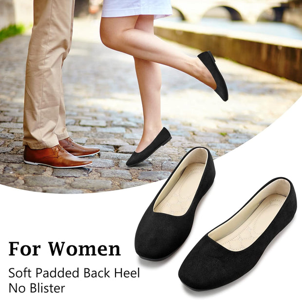 Womens Fold up Pumps Roll up Shoes Foldable Ballet Flats, Portable Ladies Slip on Loafers Dolly Shoes for Ladies