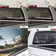 Text Car Sticker Personalised Name Decal Lettering Stickers Van Sign Writing Window Bumper Vehicle Shop Vinyl Decals