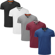 5 Pack Plain V-Neck T-Shirt