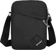 Mens Shoulder Bag Nylon and Oxford Crossbody Bag, Messenger Bag with Zipper and Adjustable Strap