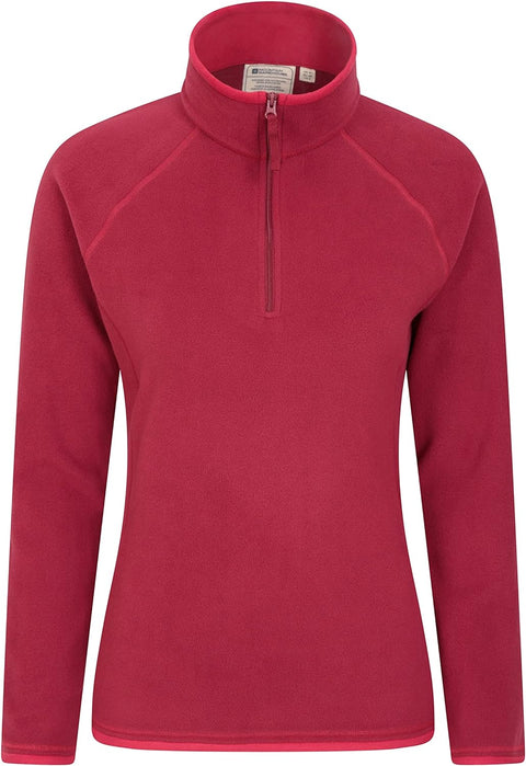 Montana Womens Microfleece - Breathable Ladies Sweater, Quick Drying Pullover, Warm Fleece Jacket, Half Zip - for Spring Summer, Travelling, Outdoors