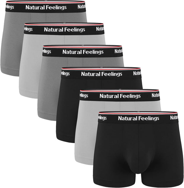 Boxer Shorts Mens Underwear Cotton Full Rise Boxer Briefs with Open Fly S M L XL XXL