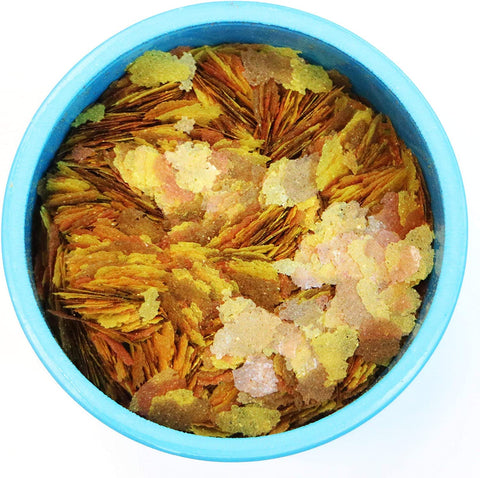 Complete Nutrition, Aquarium Goldfish Food, Flakes Also Suitable for Small Pond Fish, 200 G Container