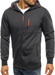 Mens Hoodies Sweatshirt Zip up Lightweight Jackets Jumper Sweater