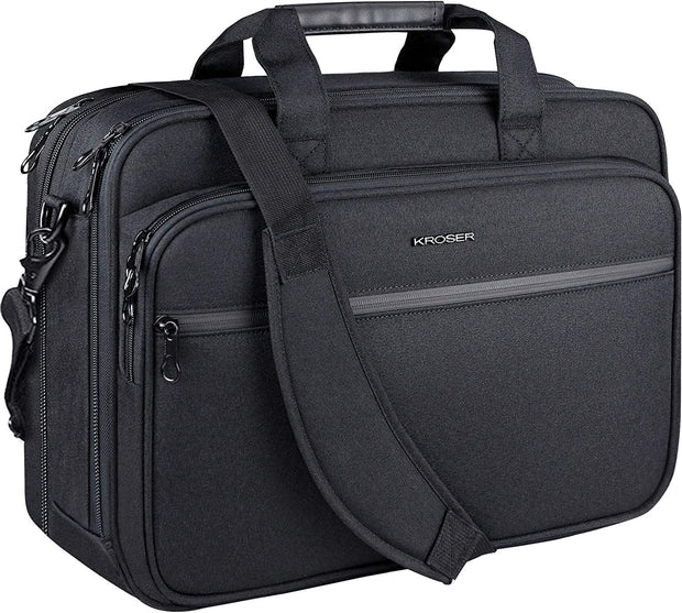 Laptop Bag Premium Laptop Briefcase Fits up to 17.3 Inch Laptop Expandable Water-Repellent Shoulder Messenger Bag Computer Bag