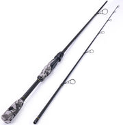 2-Sections Spinning Rod/Casting Pole -28 Ton Carbon Blank Durable Composite Spin or Bait Fishing Rods with Stainless Steel Guides for Freshwater and Sea Fishing