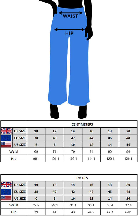 Wide Leg Trousers for Women UK Ladies Palazzo Pants Evening Jersey Elasticated High Waist Smart Flared Culotte Office Work Going Out Loose Crepe Bottoms