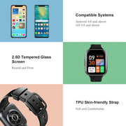 Smart Watch, 1.69" HD Touch Screen Fitness Watch for Men Women, 25 Sports Modes Fitness Tracker with Heart Rate Sleep Monitor, Pedometer Activity Trackers, IP68 Waterproof Smartwatch for Android IOS