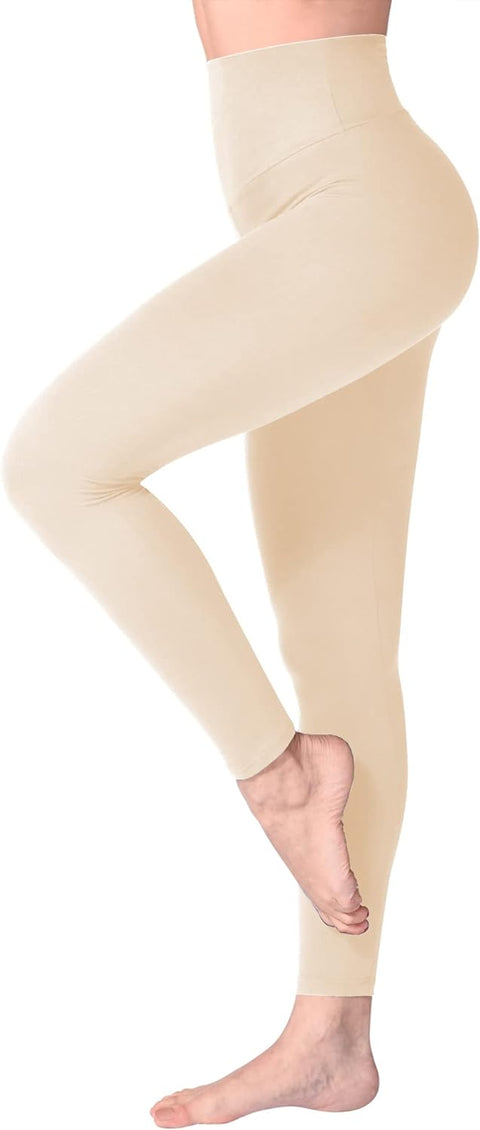 High Waisted Leggings for Women, Buttery Soft Elastic Opaque Tummy Control Leggings,Plus Size Workout Gym Yoga Stretchy Pants