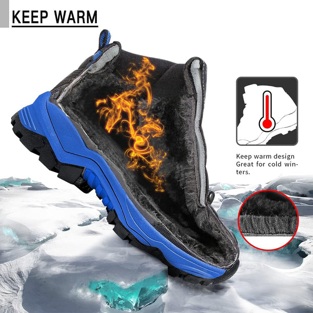 Kids Hilking Boots Outdoor Climbing Trainers Travelling Sports Shoes Non-Slip Hiker Snow Boots