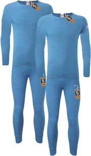 Heatwave® Pack of 2 Men'S Extreme Thermal Underwear Set, Long Sleeve Top & Long Johns Set, Winter Thermals