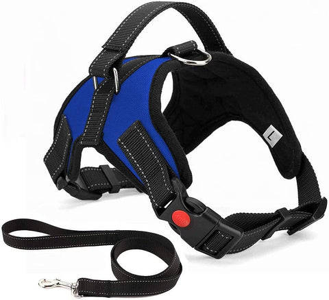 No Pull Dog Harness Breathable Adjustable Comfort Free Lead Included for Small Medium Large Dog Best for Training Walking S Pink