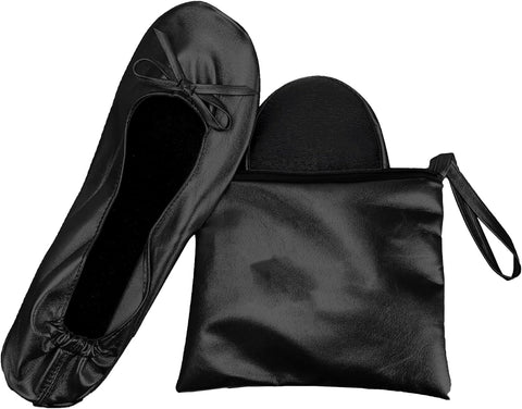 - after Party Shoes with Foldable Bag Foldable Ballet Pumps Roll up Foldable Pumps