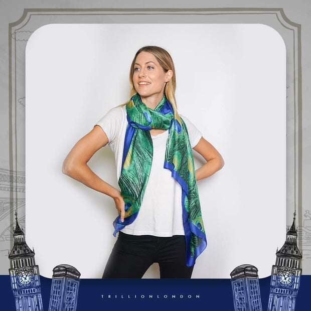 London® Spring Collection | Silk Scarf for Women'S | Ladies Lightweight Scarves | Neck Scarf for Women | Shawls Wraps