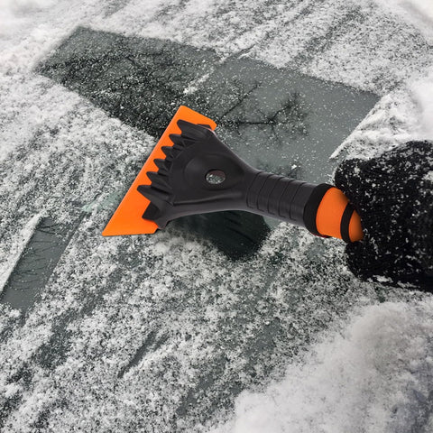 Ice Scraper - Wide 13Cm TPU Blade - Efficency and No Scratches Ice Snow Frost Removal for Car SUV Truck Windscreen and Windows